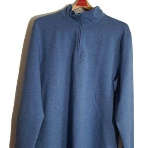 Mens pendleton Sweater Blue Half Zip Large